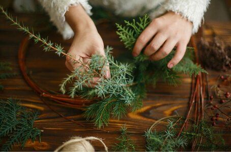 Advent Wreath Workshop at the Municipal Library in Petřiny