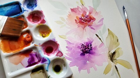 Kurz malování rostlin a květin akvarelem